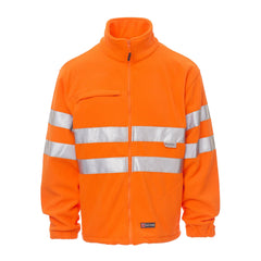 Felpa in Pile Alta Visibilità con Zip Intera e Tasche da lavoro Invernale Payper Light