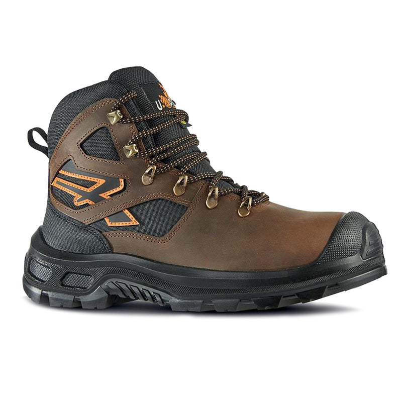 Carica immagine in Galleria Viewer, Scarpe antinfortunistiche alte S3 ESD pelle metal free U-Power Montana
