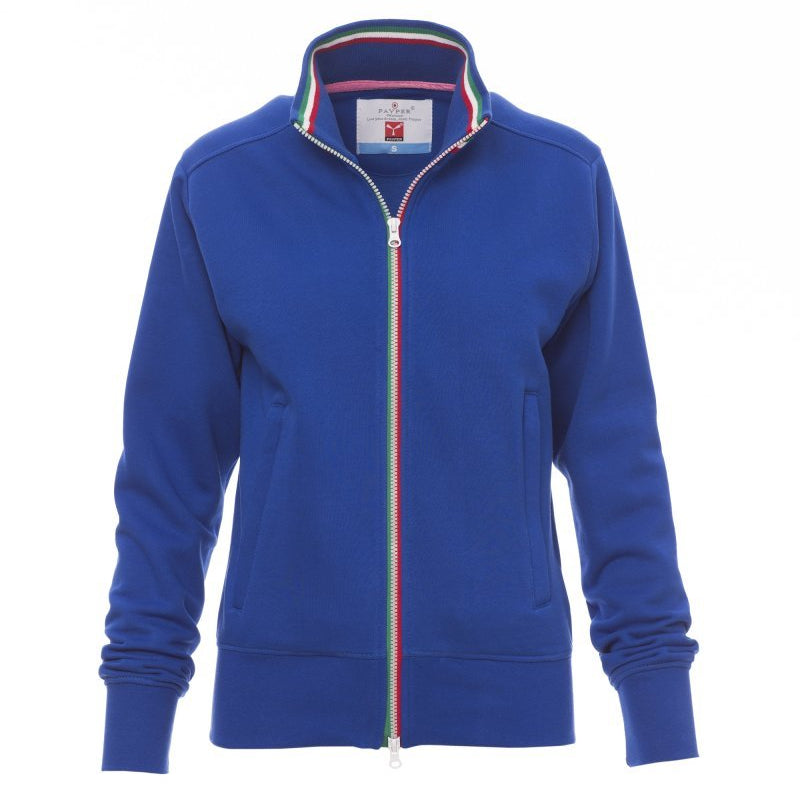 Carica immagine in Galleria Viewer, Felpa Donna Zip Intera Tricolore Payper Nazionale Lady