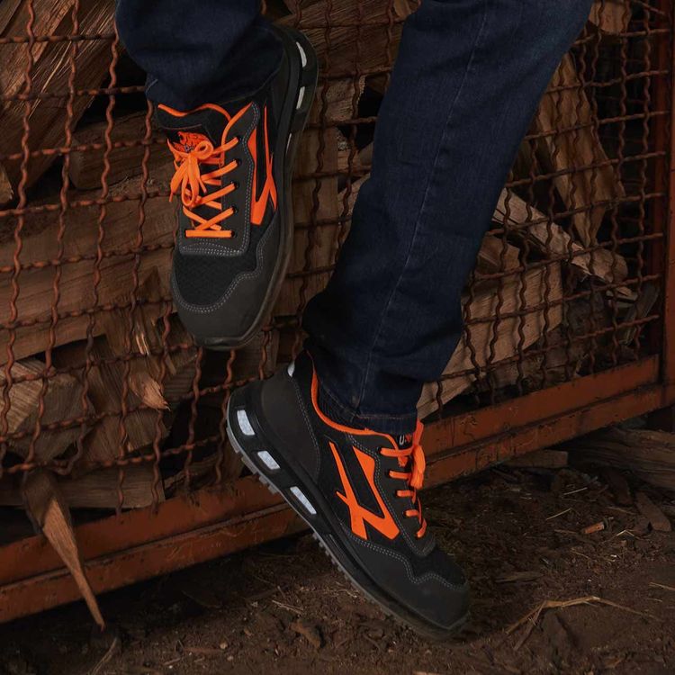 Carica immagine in Galleria Viewer, Scarpe antinfortunistiche basse leggere traspiranti S1PS U-Power Orange