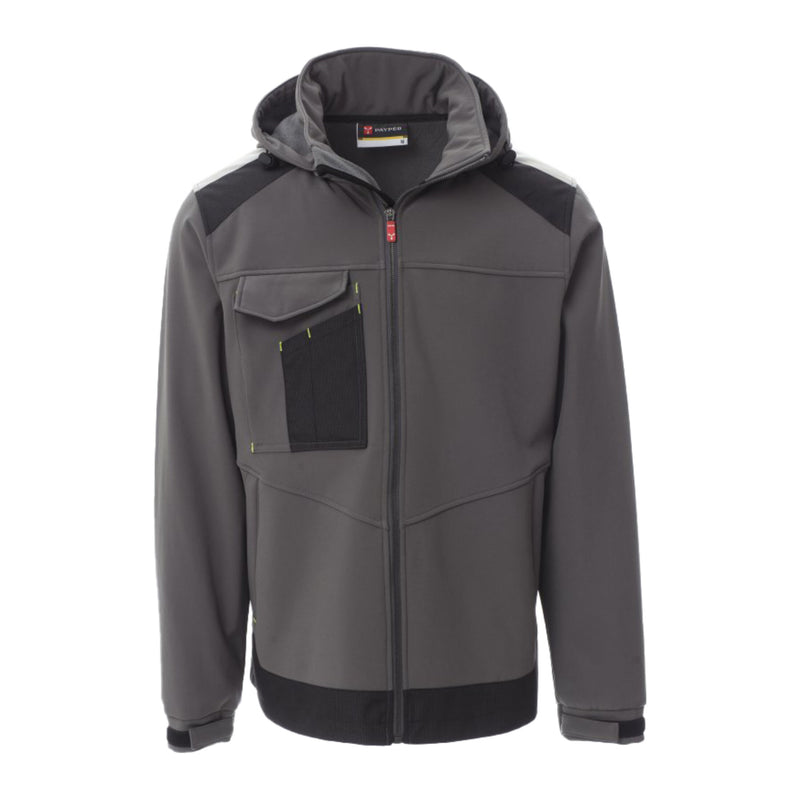 Carica immagine in Galleria Viewer, Giubbotto Uomo Impermeabile Soft shell con Cappuccio da lavoro Personalizzabile Payper Performer 2.0