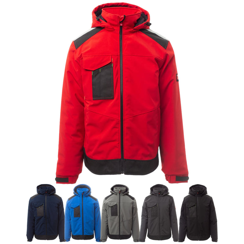 Carica immagine in Galleria Viewer, Giubbotto Uomo Soft Shell Invernale Imbottito da Lavoro Payper Performer Pad Personalizzabile