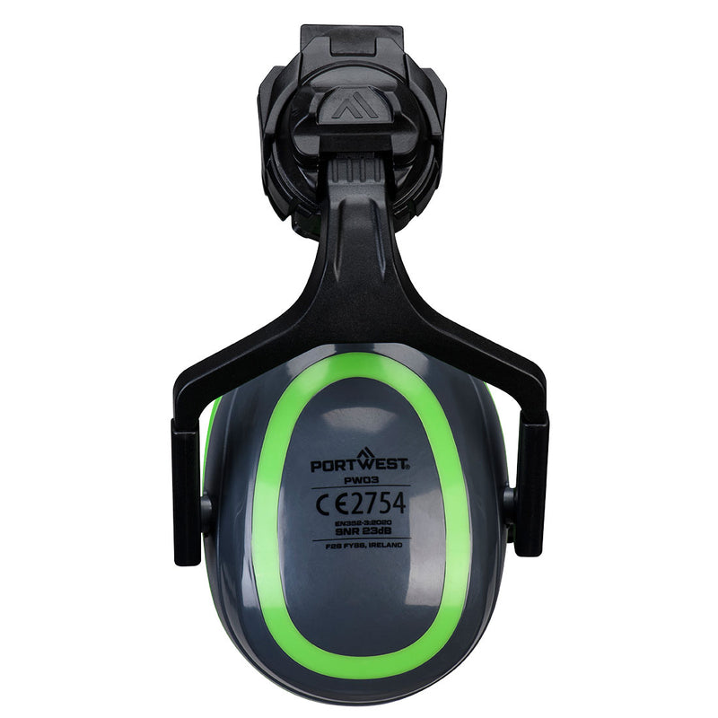 Carica immagine in Galleria Viewer, Cuffie Antirumore Portwest PW03 da Elmetto SNR 23 dB Metal Free