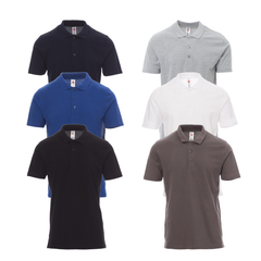 Polo Uomo Da Lavoro Personalizzabile Manica Corta Con Colletto Payper Rome 100% Cotone Piquet