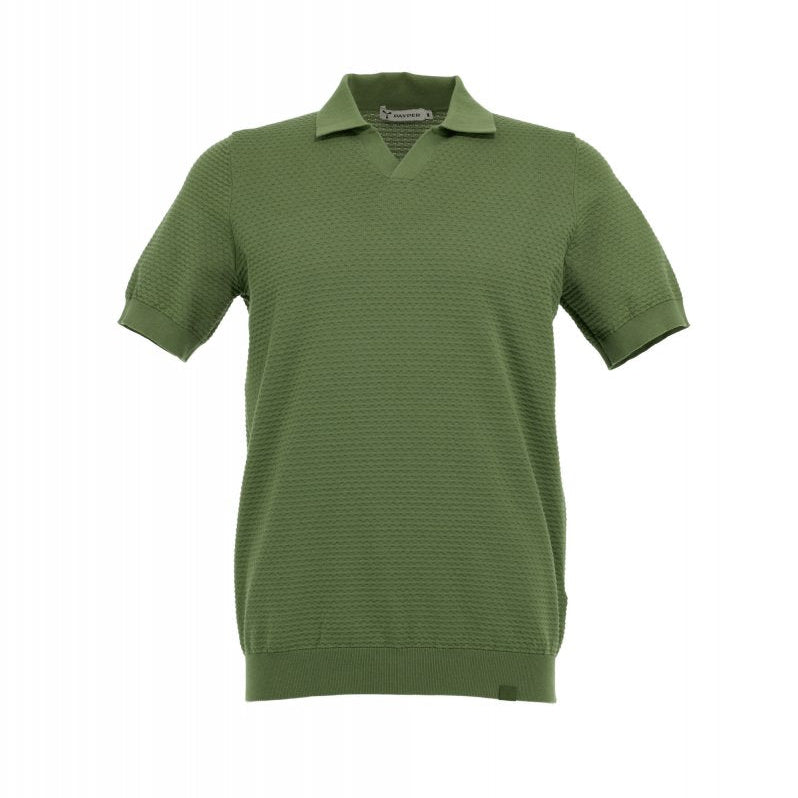 Carica immagine in Galleria Viewer, Polo in Maglia Jacquard con Scollo a V Payper Resort