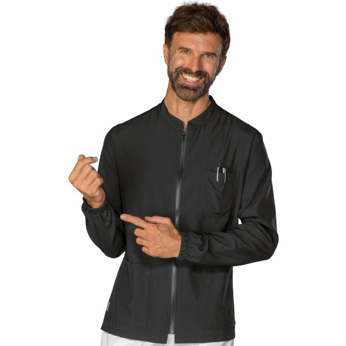 Carica immagine in Galleria Viewer, Casacca Unisex Samarcanda Manica Lunga con Polso in Maglia e Cerniera Isacco