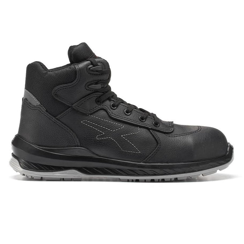 Carica immagine in Galleria Viewer, Scarpe antinfortunistiche alte S3S ESD pelle metal free U-Power Scuro
