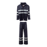 Set Anti Pioggia Completo da lavoro Impermeabile Con Bande Payper Set Nylon Reflex