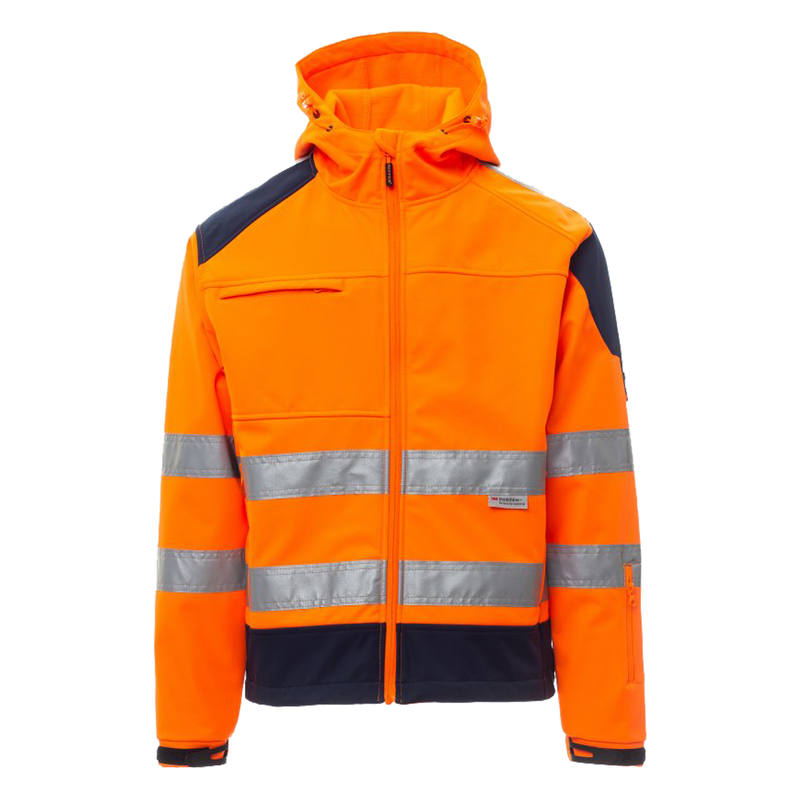 Carica immagine in Galleria Viewer, Giacca Alta Visibilità Softshell Bicolore Impermeabile Antivento Payper Shine 2.0