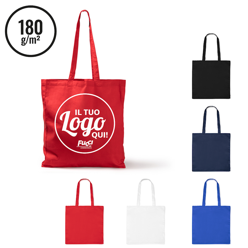 Carica immagine in Galleria Viewer, Vendita Multipla Shopper Stamina KATO 1690 in Cotone con Stampa Logo Inclusa da 10 Pezzi