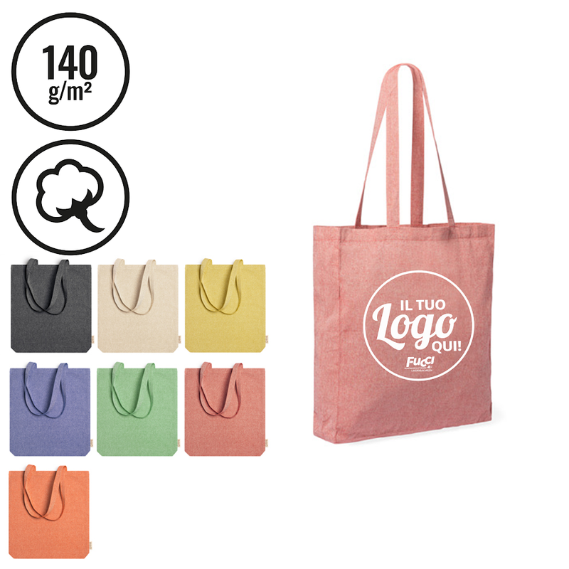 Carica immagine in Galleria Viewer, Vendita Multipla Shopper Stamina LUMIA 7617 in Cotone Riciclato con Stampa Inclusa da 50 Pezzi