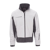 Giubbotto Giacca Uomo TAGLIA-L Soft shell Impermeabile con Cappuccio da lavoro Payper Storm Bianco/Grigio Outlet