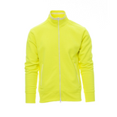 Felpa da Uomo TAGLIA-M Zip Intera con Tasche in Cotone Garzata 300 gr Payper Sydney Giallo Fluo Outlet