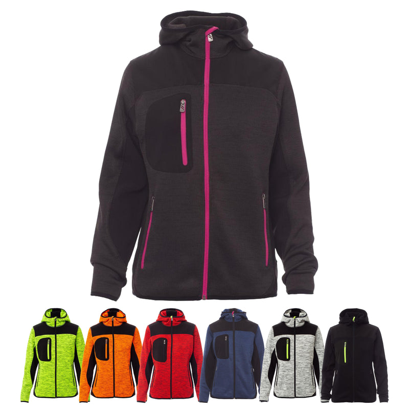 Carica immagine in Galleria Viewer, Giubbotto Soft-Shell Donna in Maglia con Cappuccio Payper Trip Lady