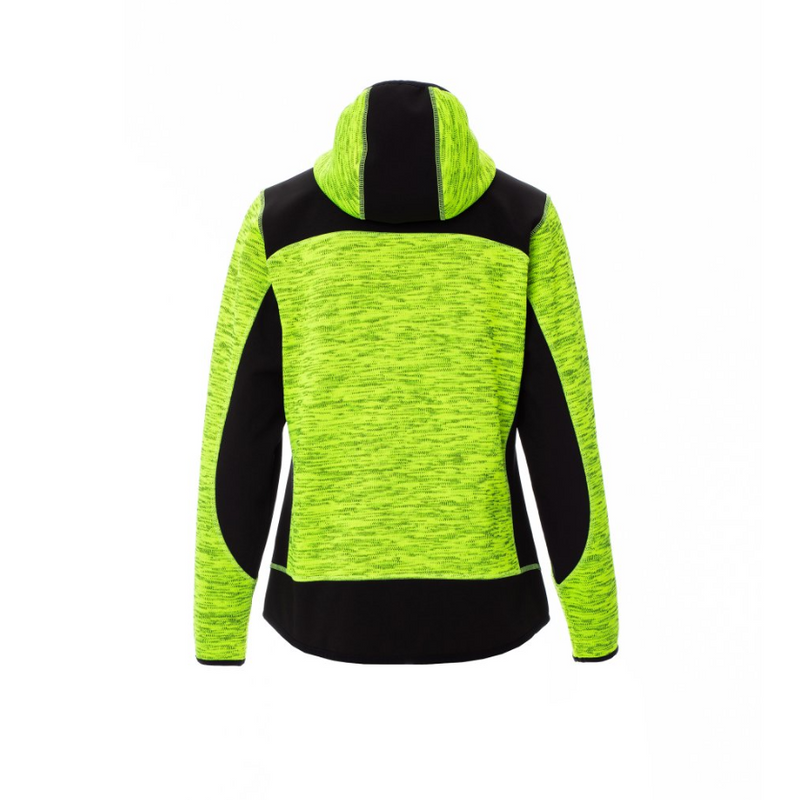 Carica immagine in Galleria Viewer, Giacca Softshell Donna TAGLIA-S con Cappuccio e Inserti a Contrasto Payper Trip Lady Giallo Fluo/Nero Outlet
