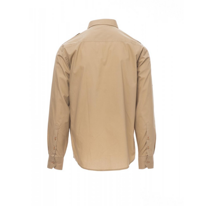 Carica immagine in Galleria Viewer, Camicia TAGLIA-XL Safari Easy Care 100% Cotone Payper Trophy Warm Brown Outlet