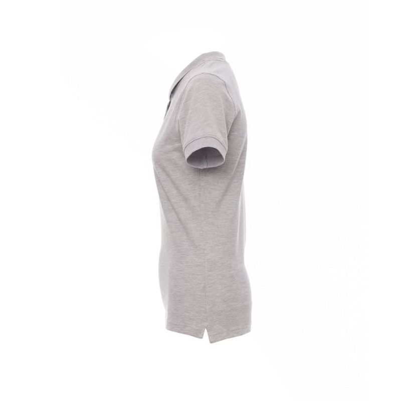 Carica immagine in Galleria Viewer, Polo Donna TAGLIA-S Sfiancata Manica Corta in Cotone Piquet Melange Payper Venice Lady Grigio Melange Outlet