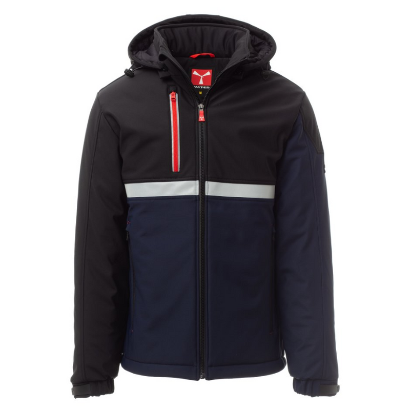 Carica immagine in Galleria Viewer, Giubbotto Imbottito Uomo Invernale Soft Shell con Cappuccio Removibile Payper Wise Pad