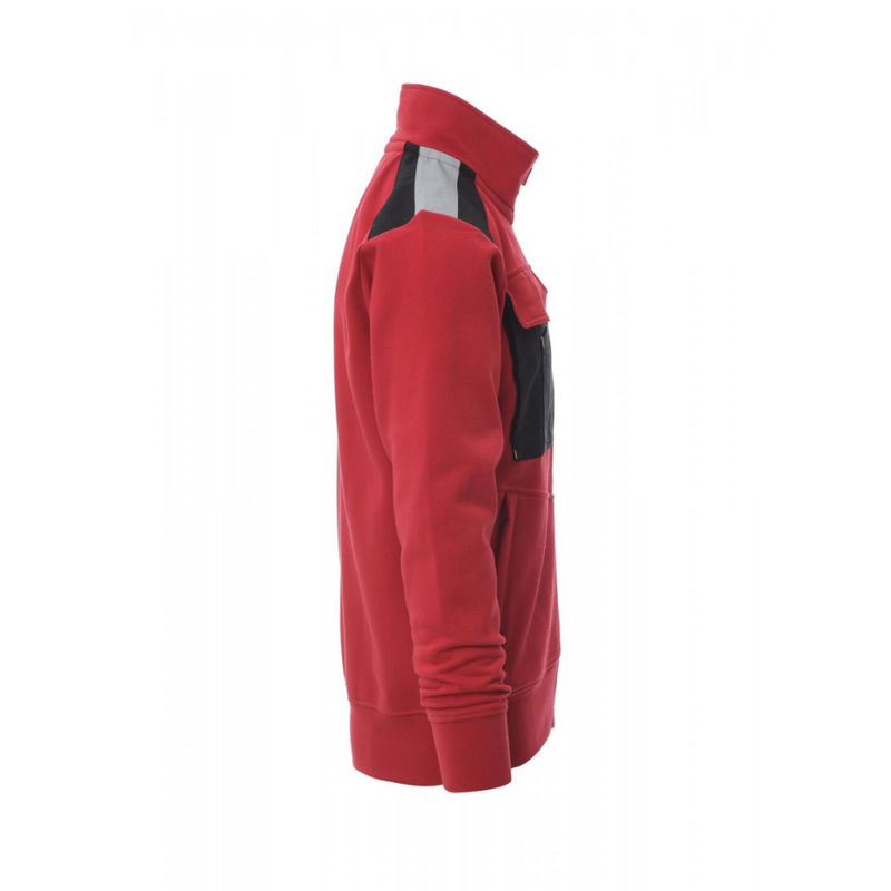 Carica immagine in Galleria Viewer, Felpa TAGLIA-L Zip Intera Porta Badge Payper Work 2.0 Rosso Outlet