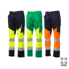 Pantaloni da lavoro Alta Visibilità Edilizia Industria con Bande riflettenti Payper Working
