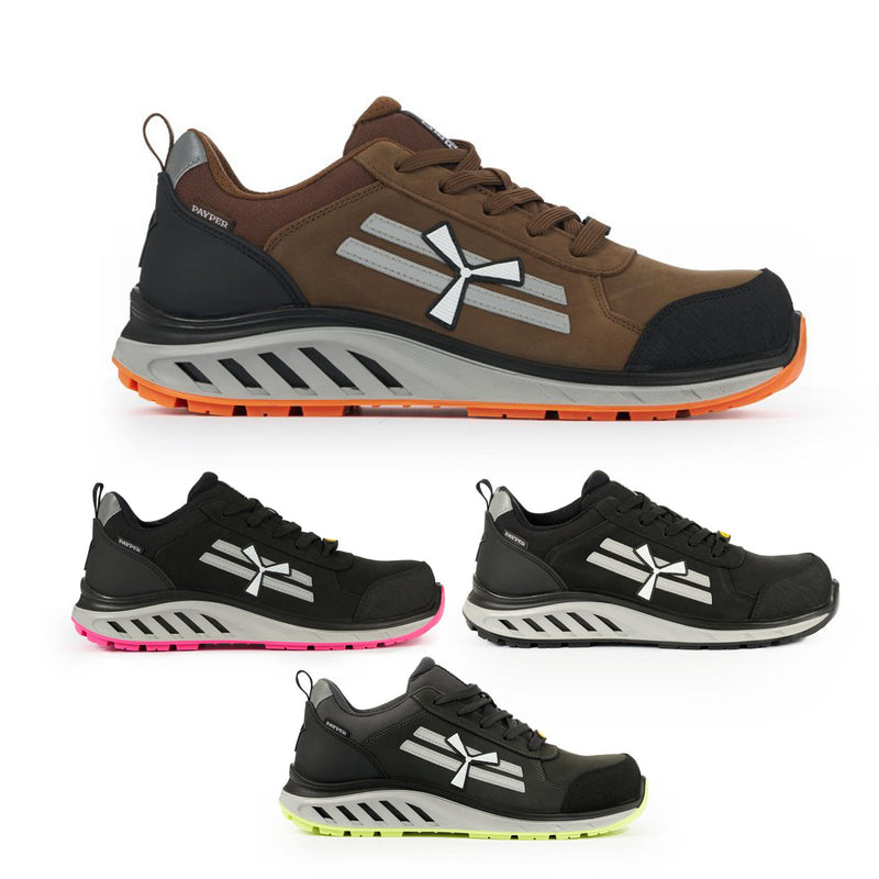 Carica immagine in Galleria Viewer, Scarpe antinfortunistiche pelle nabuk resistenti S3S ESD Payper X-Moon