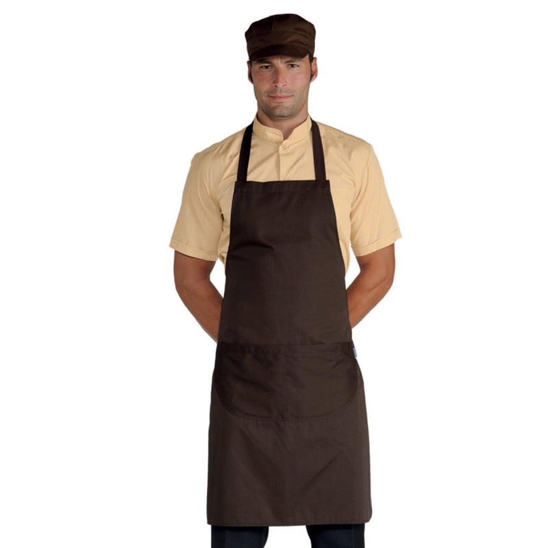 Carica immagine in Galleria Viewer, Grembiule Pettorina Isacco con Tasca Arrotondata – Unisex, Regolabile