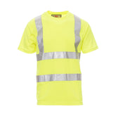 T-Shirt da lavoro Alta Visibilità Uomo Girocollo con Bande Riflettenti Payper Avenue