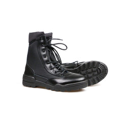 Stivali Anfibi Militari Tattici Neri Leggeri Invernali VanTech Uomo Donna In Pelle Softair Caccia Trekking