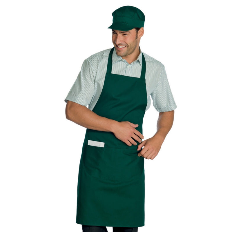 Carica immagine in Galleria Viewer, Grembiule Pettorina Isacco con Tasca Arrotondata – Unisex, Regolabile