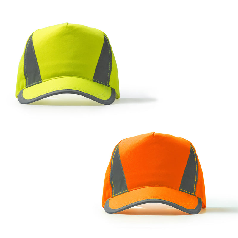 Carica immagine in Galleria Viewer, Roly Balder 7033 – Cappello Alta Visibilità con Bande Riflettenti e Regolabile con Velcro