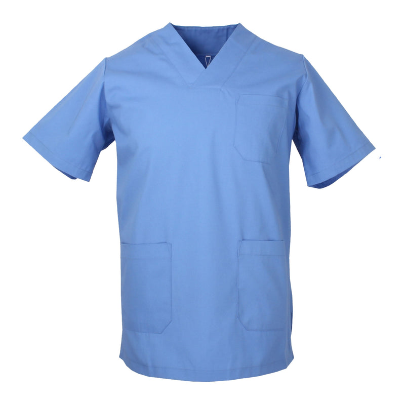 Carica immagine in Galleria Viewer, Casacca Sanitaria Unisex – Uomo/Donna con Scollo a V, Maniche Corte, CE – Per Medici, Infermieri, OSS