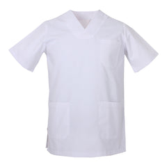 Casacca Sanitaria Unisex – Uomo/Donna con Scollo a V, Maniche Corte, CE – Per Medici, Infermieri, OSS