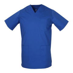 Casacca Sanitaria Unisex – Uomo/Donna con Scollo a V, Maniche Corte, CE – Per Medici, Infermieri, OSS