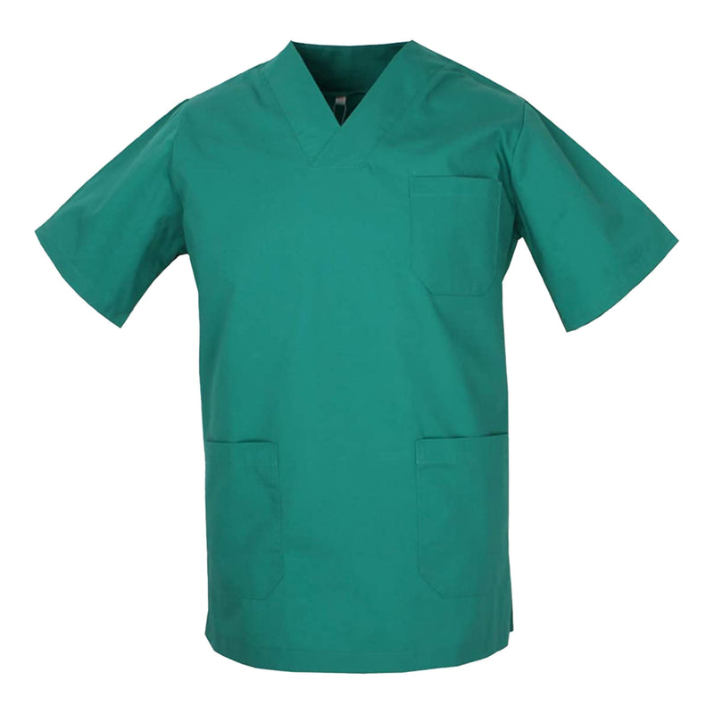 Carica immagine in Galleria Viewer, Casacca Sanitaria Unisex – Uomo/Donna con Scollo a V, Maniche Corte, CE – Per Medici, Infermieri, OSS