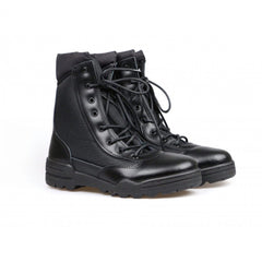 Stivali Anfibi Militari Tattici Neri Leggeri Invernali VanTech Uomo Donna In Pelle Softair Caccia Trekking