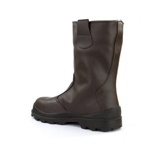 Stivali da lavoro antinfortunistici Impermeabili Invernali Imbottiti leggeri in pelle Uomo Donna Caccia Uniwork Unitano S3 marrone