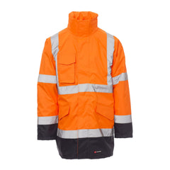 Parka Bicolore 4in1 in Alta Visibilità da Lavoro con Cappuccio Payper Dockyard