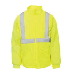 Parka Bicolore 4in1 in Alta Visibilità da Lavoro con Cappuccio Payper Dockyard