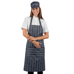 Grembiule Pettorina Isacco con Tasca Arrotondata – Unisex, Regolabile