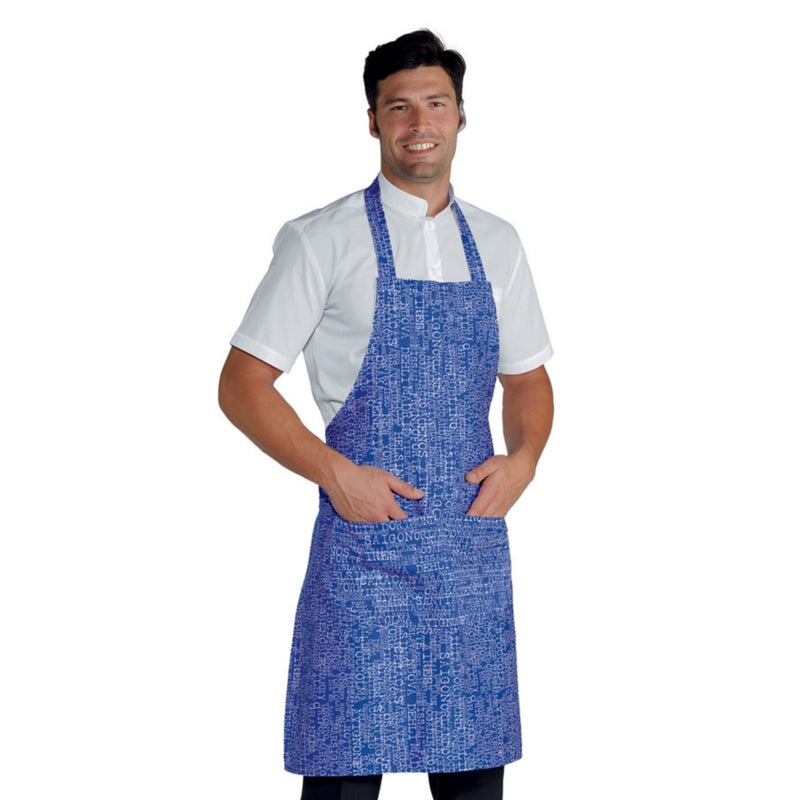 Carica immagine in Galleria Viewer, Grembiule Pettorina Isacco con Tasca Arrotondata – Unisex, Regolabile