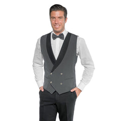 Gilet Doppiopetto Unisex Isacco – Elegante, Poliestere, con Gemello