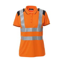 Polo da lavoro Bicolore Alta Visibilità Donna con Bande Riflettenti Payper Guard+ Lady