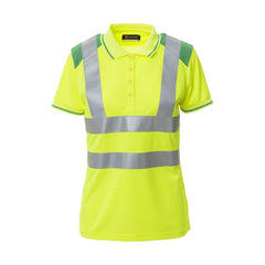 Polo da lavoro Bicolore Alta Visibilità Donna con Bande Riflettenti Payper Guard+ Lady