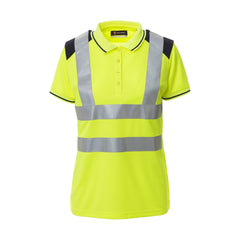 Polo da lavoro Bicolore Alta Visibilità Donna con Bande Riflettenti Payper Guard+ Lady