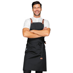 Grembiule Pettorina Isacco Mexico con Tasche – Personalizzato da Lavoro in Cotone/Poliestere