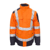 Giubbotto Bicolore in Alta Visibilità da Lavoro con Cappuccio Invernale Payper Interstate