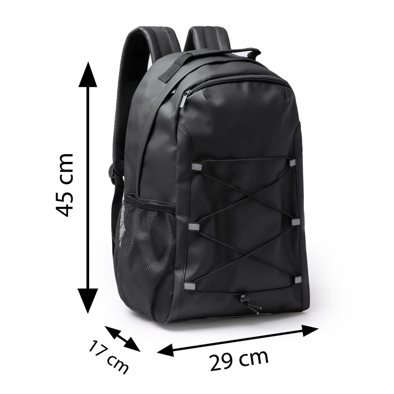 Carica immagine in Galleria Viewer, Zaino in Pelle PU Porta PC 17" con Cordoncini Elastici 20 Litri STAMINA KANSAS MO1780