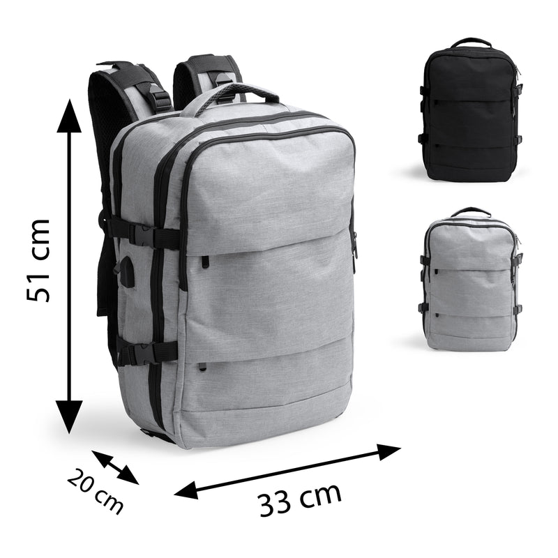 Carica immagine in Galleria Viewer, Zaino Viaggio Porta PC 17,3" con USB e Antifurto 30 Litri ROLY MARGOT MO1534