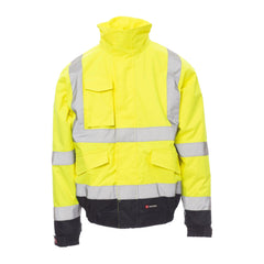 Giubbotto da lavoro Bicolore con Cappuccio Alta Visibilità Payper Paddock Personalizzabile