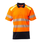 Polo alta visibilità bicolore Payper LANE – bande segmentate